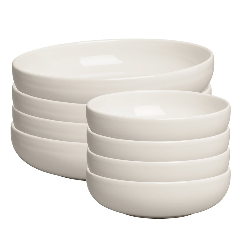 BON Aloitussetti Kulhot 8 kpl:n pakkaus, Ivory