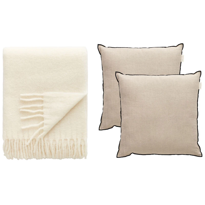 Cozy Setti 3 kpl:n pakkaus, Beige