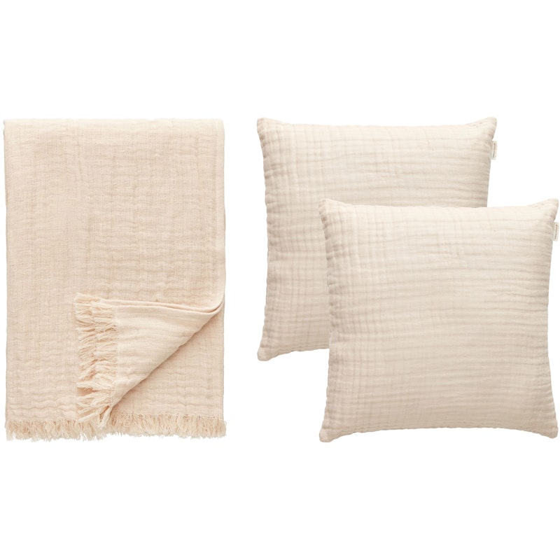 Crinkle Setti 3 kpl:n pakkaus, Beige