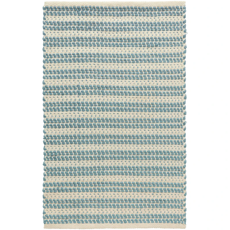 Dune Matto Kierrätetty PET-muovi 60x90 cm, Dusty Blue / Off-white