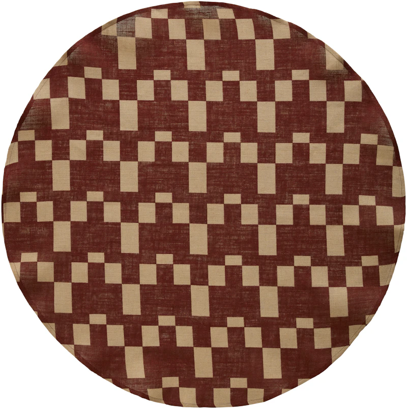 Eira Joulukuusimatto 125 cm, Beige / Punainen
