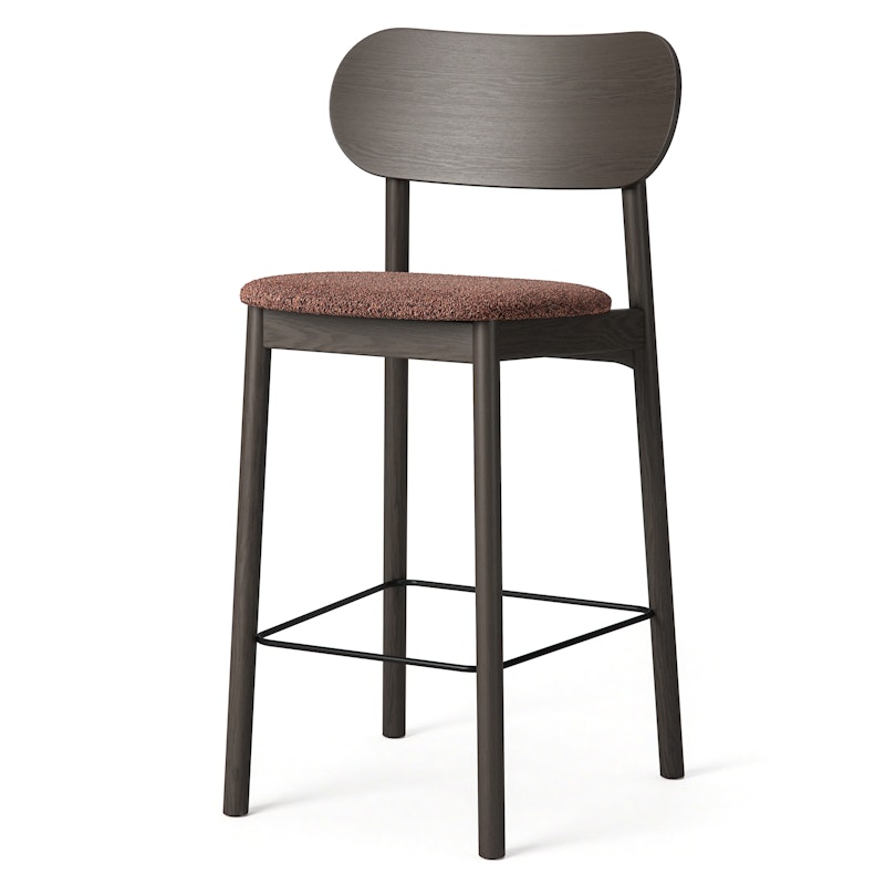 Elephant Baarituoli, Tumma Tammi / Rust Silmukkanukkakangas