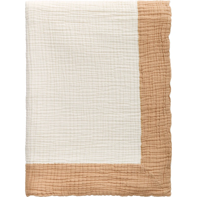 Ella Crincle Päiväpeite 180x260 cm, Dark Sand