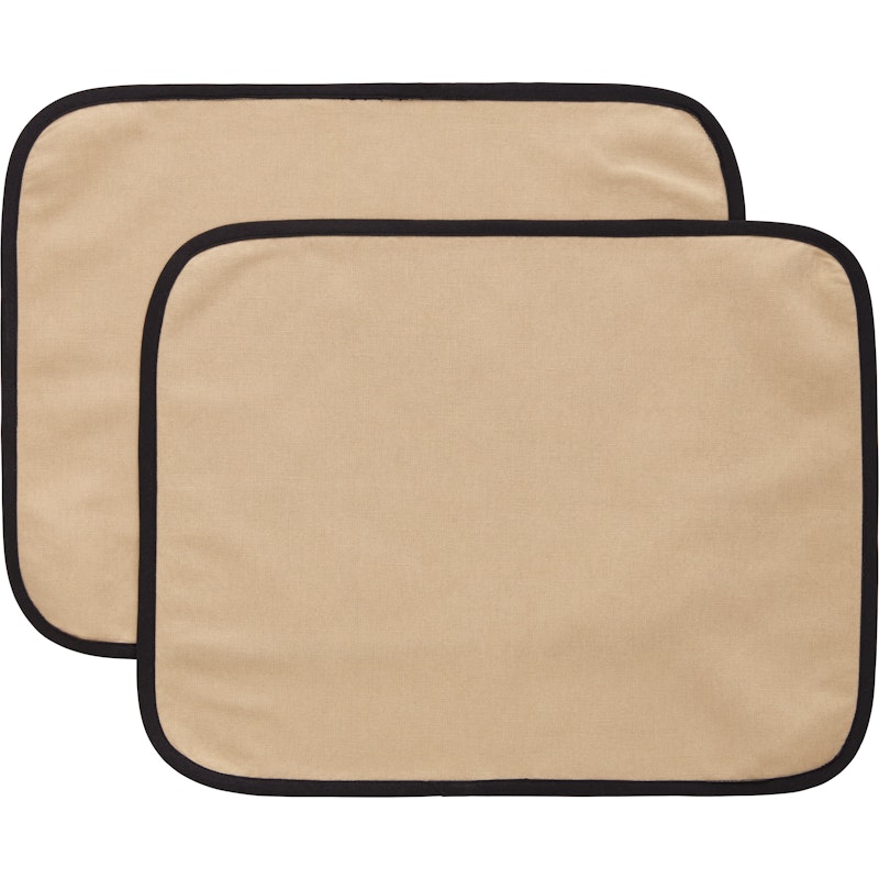 Elvira Tabletti 35x45 cm 2 kpl:n pakkaus, Luonnollinen / Musta