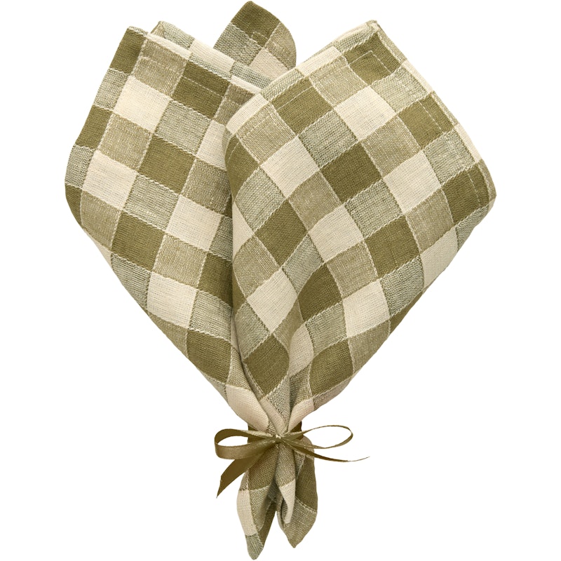 Ester Servetti 40x40 cm 2 kpl:n pakkaus, Olive