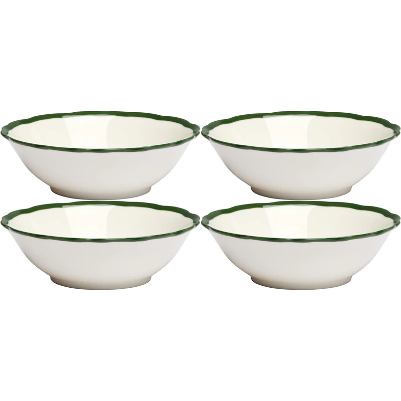 Fleur Kulho 15 cm 4 kpl:n pakkaus, Tummanvihreä
