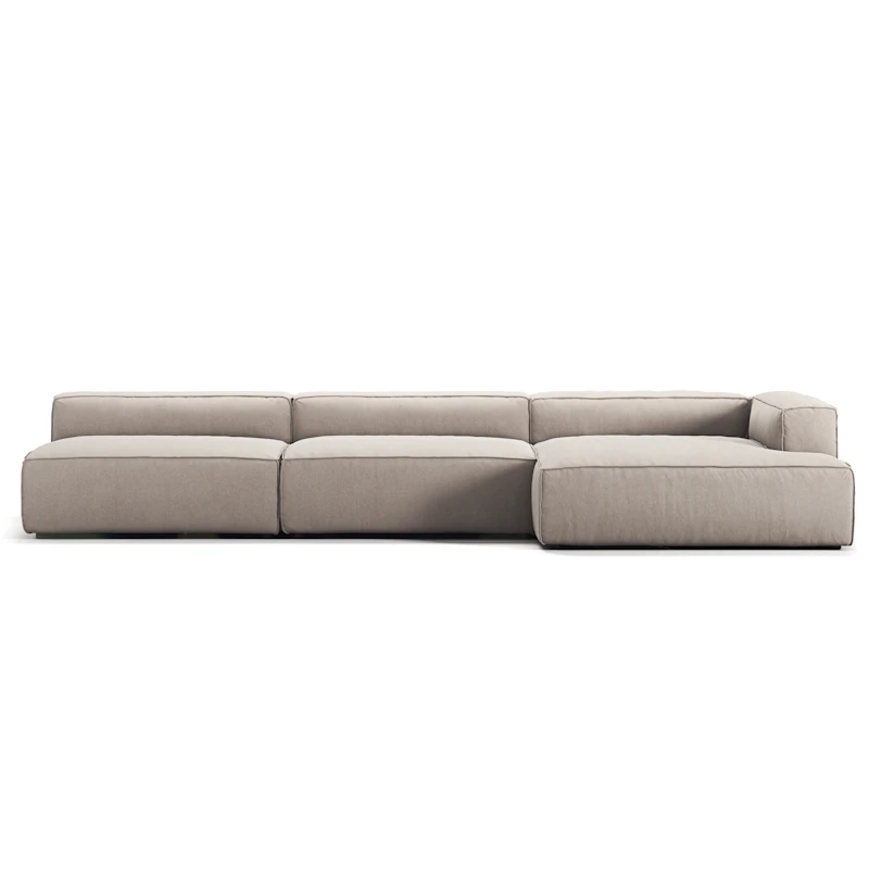 Grand 5-Paikkainen Sohva leposohva Oikea, Sandshell Beige