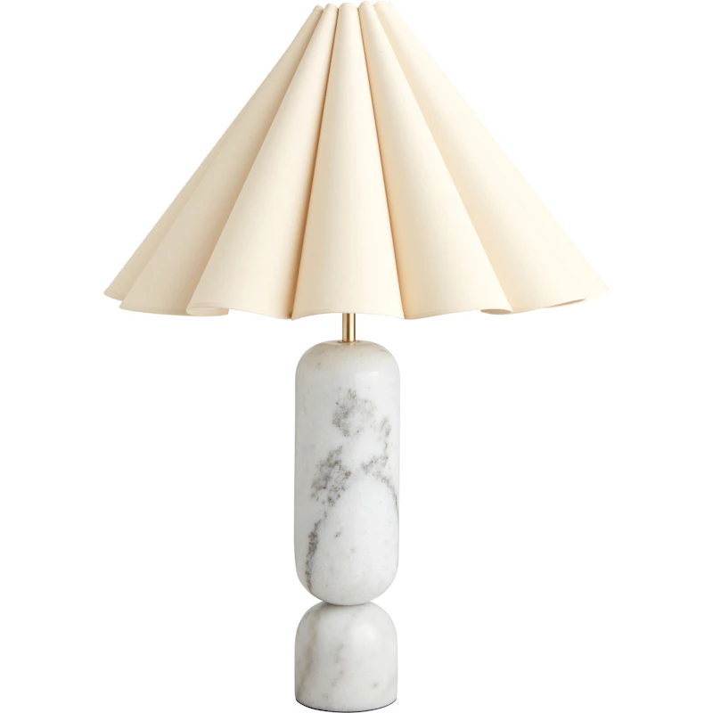 Lauren Pöytävalaisin 77 cm, Valkoinen / Luonnollinen