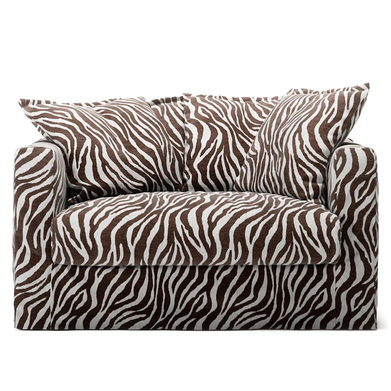 Le Grand Air Love Seat-Sohva Chenille, Zebra