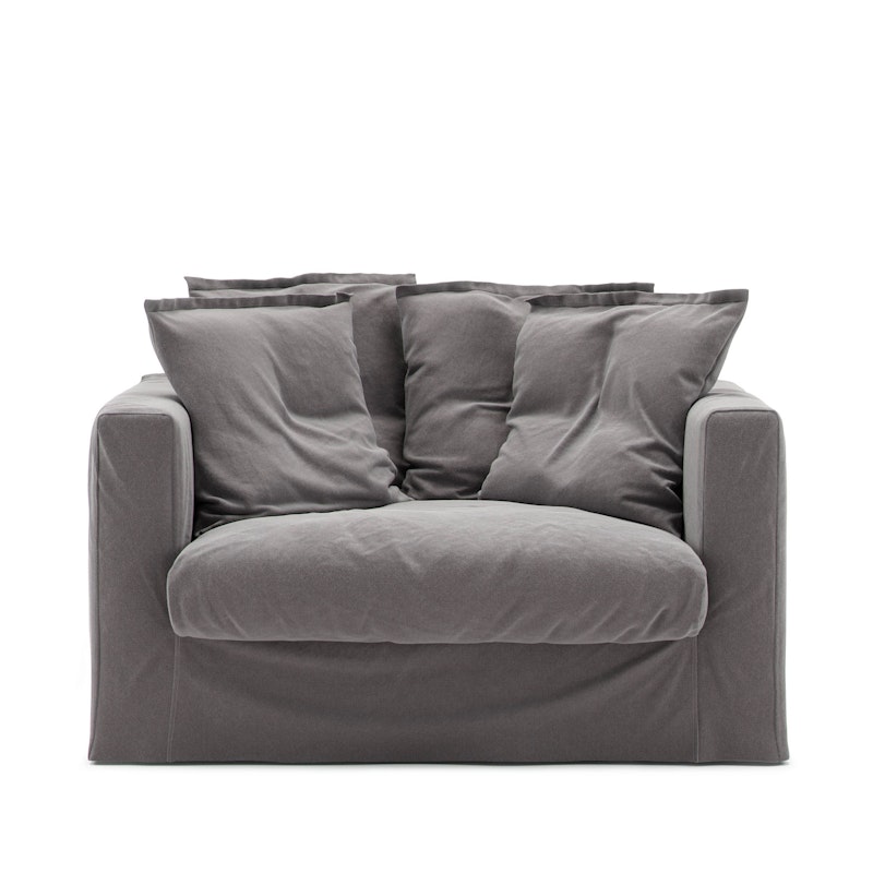 Verhoilu Le Grand Air Love Seat-sohvalle Puuvilla, Harmaa