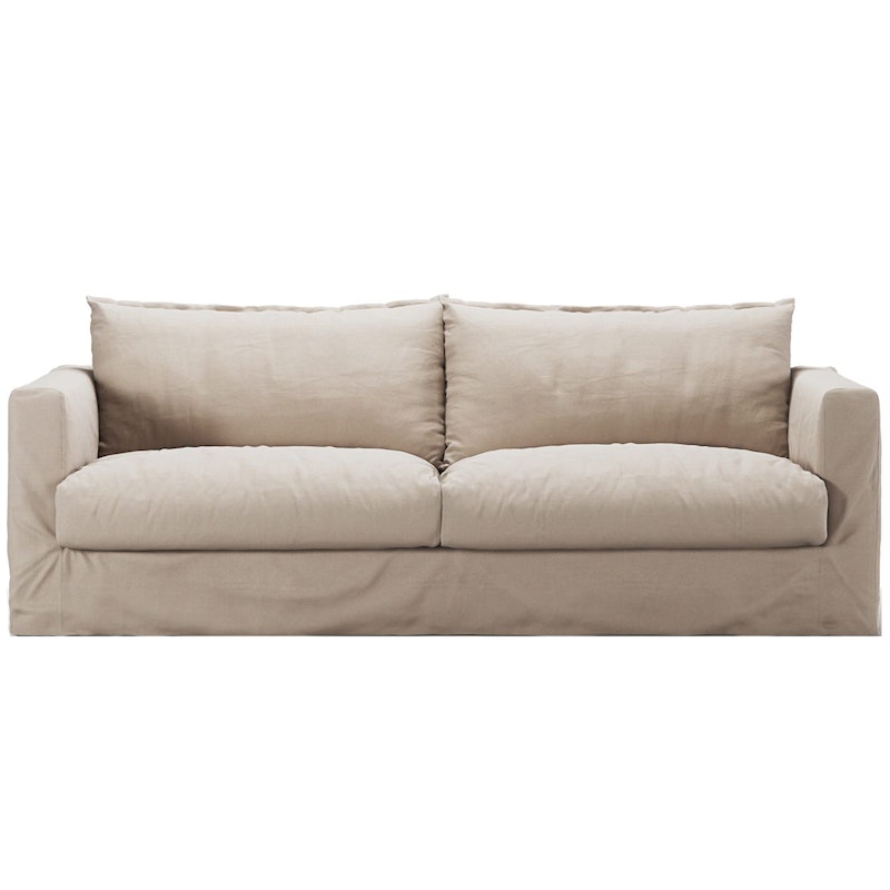 Le Grand Air Nou Kolmipaikkainen Sohva Puuvilla, Beige