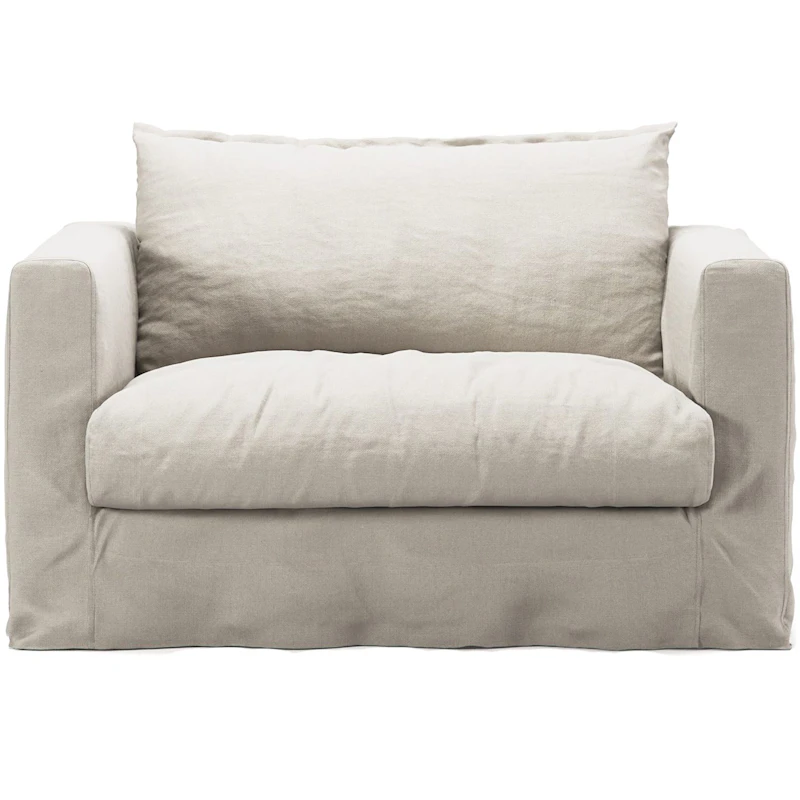 Le Grand Air Nou Love Seat-Sohva Pellava, Creamy White