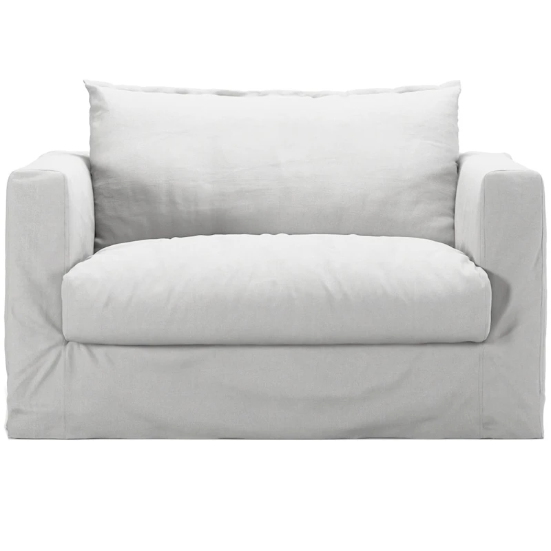 Le Grand Air Nou Love Seat-Sohva Puuvilla, Valkoinen