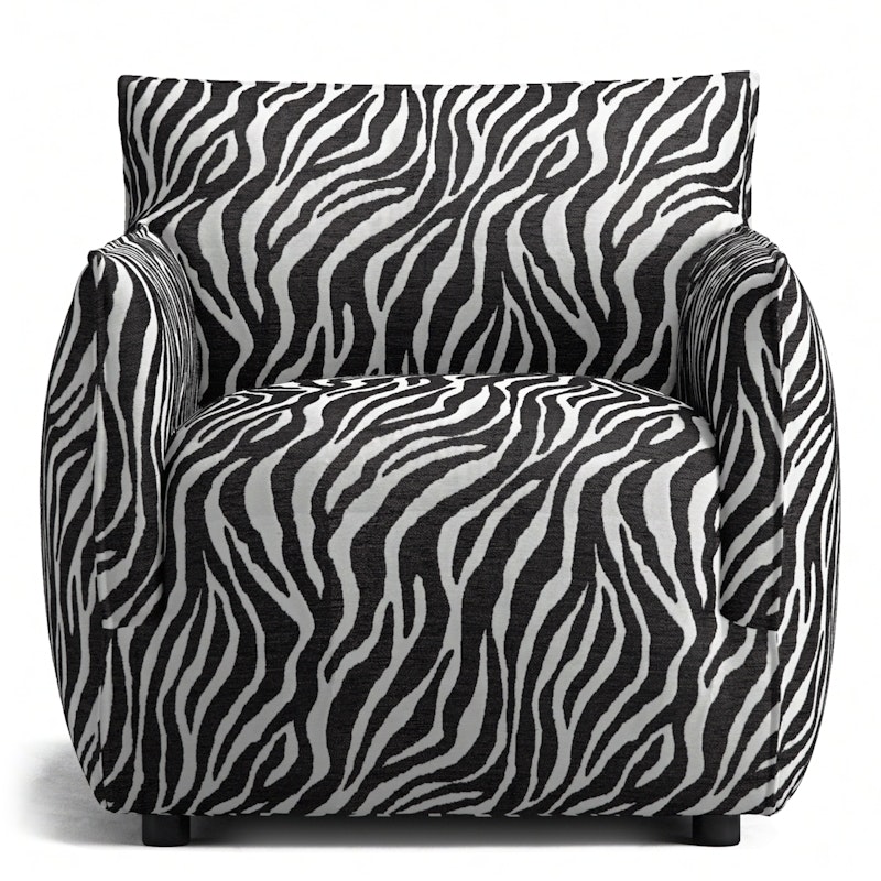 Le Petite Nojatuoli Zebra, Musta / Valkoinen