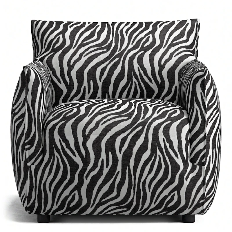 Le Petite Nojatuoli Zebra, Musta / Valkoinen