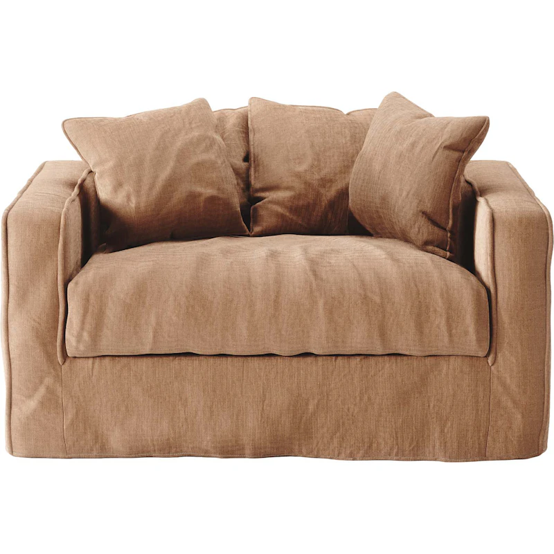 Verhoilu Loom Love Seat Linne -tuoliin, Ruskeanharmaa