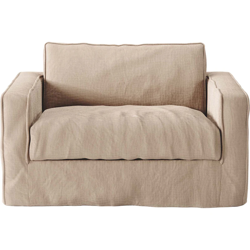 Verhoilu Loom Nest Love Seat Linne -tuoliin, Beige