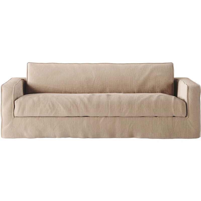 Loom Nest Kolmipaikkainen Sohva Pellava, Beige