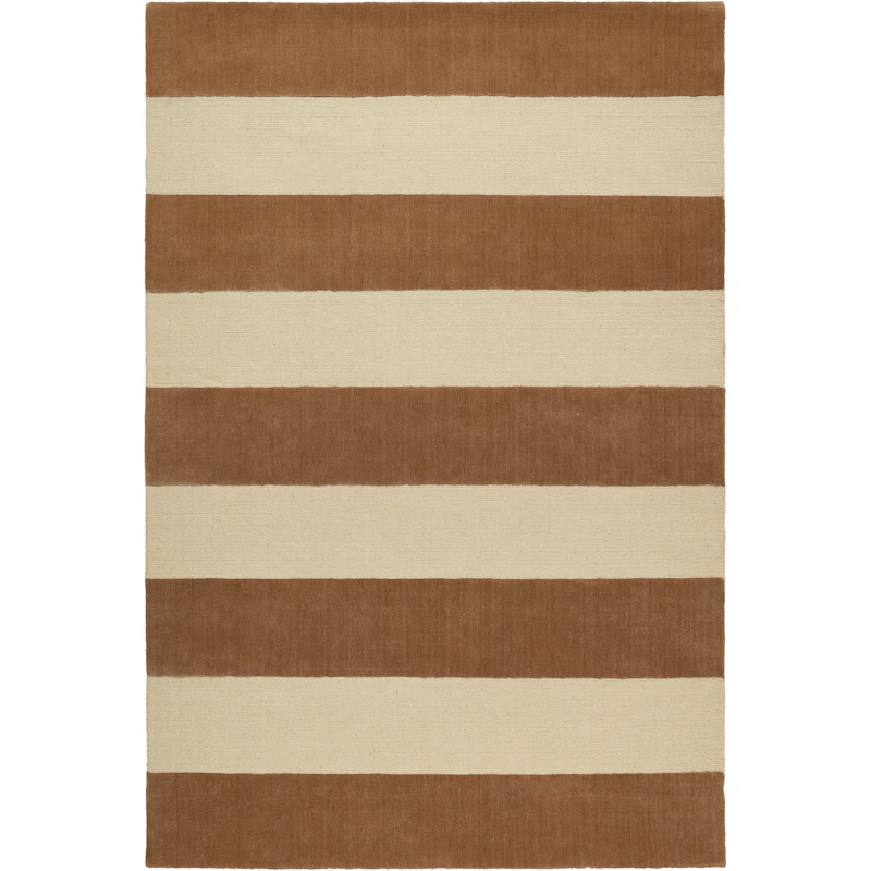 Nordic Stripe Villamatto 300x400 cm, Beige / Rust