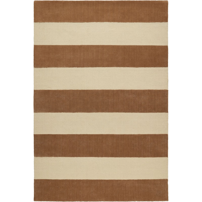 Nordic Stripe Villamatto 180x270 cm, Beige / Rust