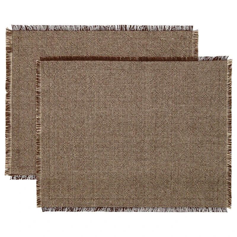Ravella Tabletti 40x50 cm 2 kpl:n pakkaus, Ruskea / Luonnonvalkoinen