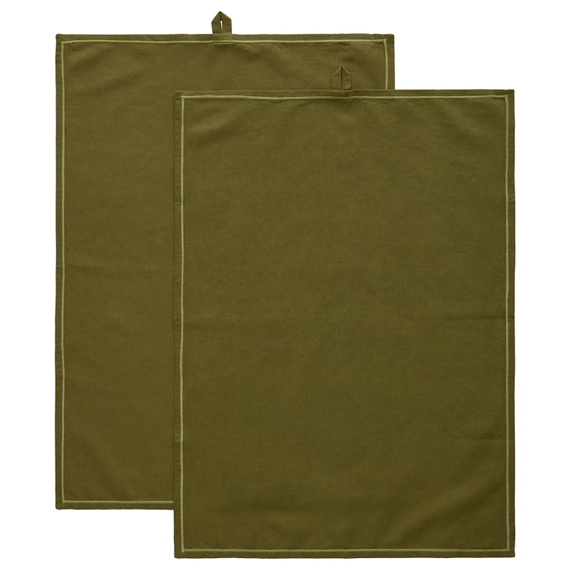 Sienna Keittiöpyyhe 50x70 cm 2 kpl:n pakkaus, Olive