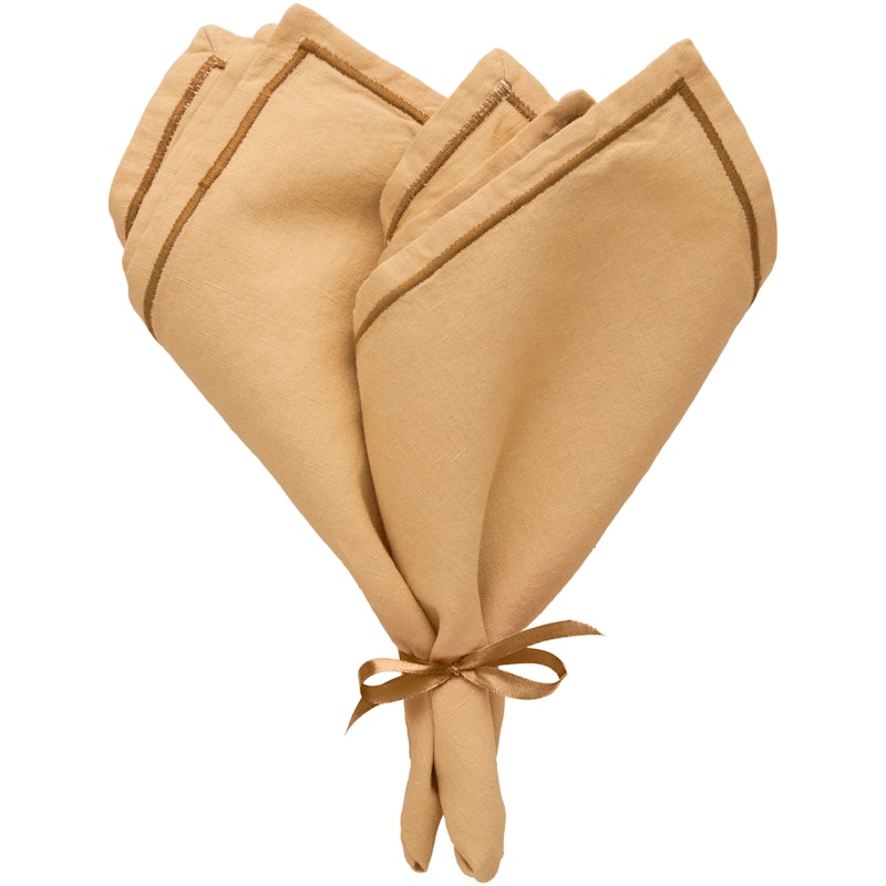 Sienna Servetti 45x45 cm 2 kpl:n pakkaus, Hiekanvärinen