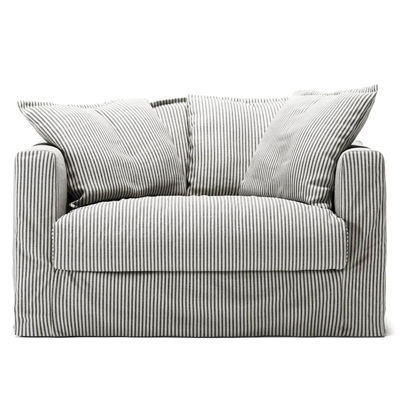 Verhoilu Le Grand Air Love Seat-sohvalle Pellava, Ash Stripe