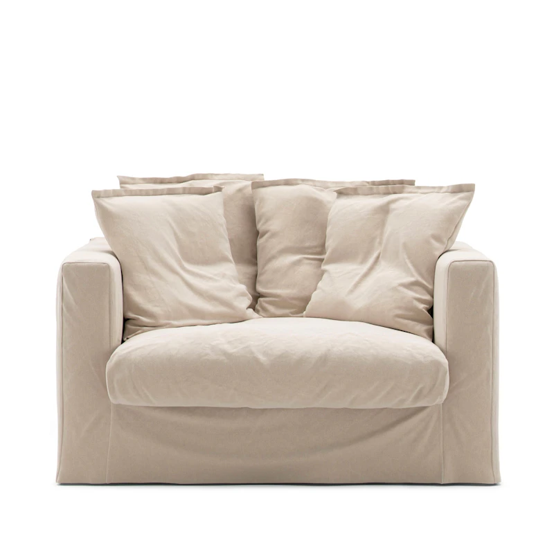 Verhoilu Le Grand Air Love Seat-sohvalle Puuvilla, Beige