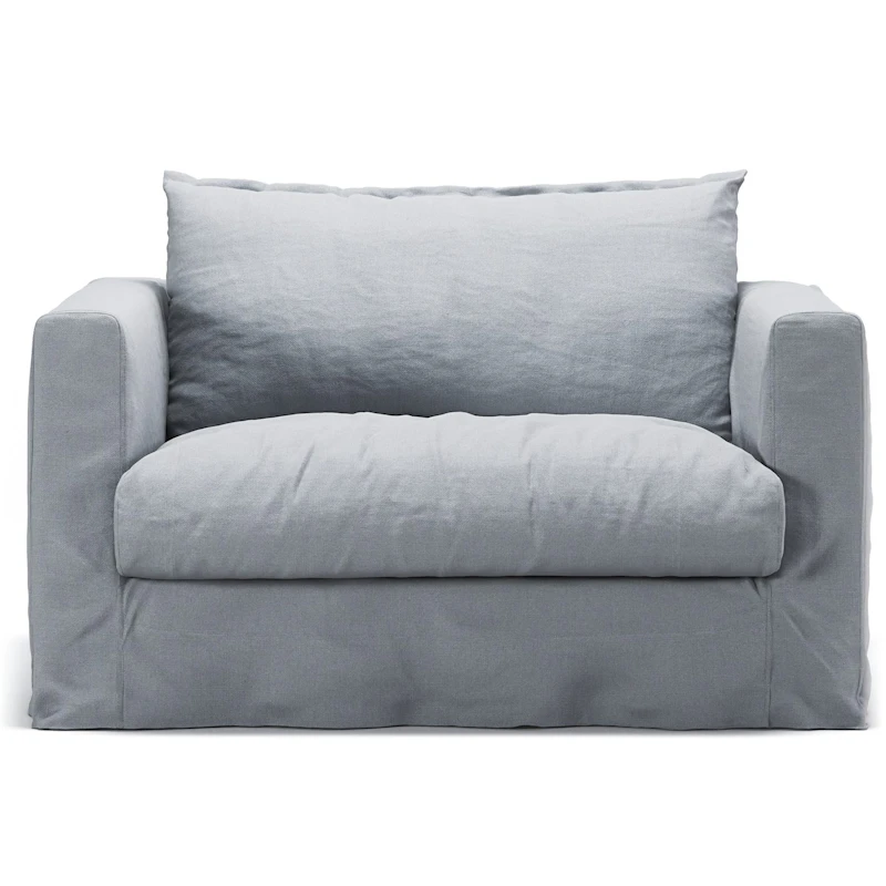 Verhoilu Le Grand Air Nou Love Seat-sohvalle Pellava, Nordic Sky
