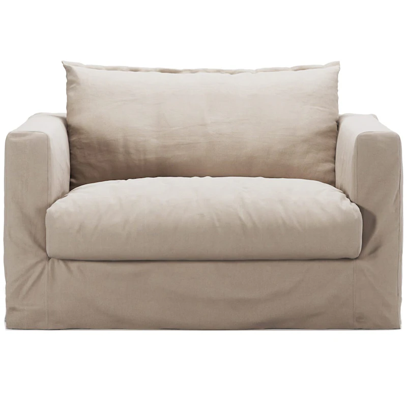 Verhoilu Le Grand Air Nou Love Seat-sohvalle Puuvilla, Beige