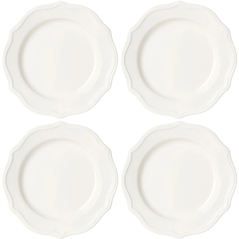 Violette Sivulautanen 20 cm 4-pack, Valkoinen