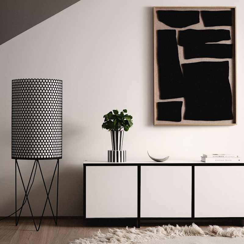 NOIR Mediapenkki, Valkoinen / Musta