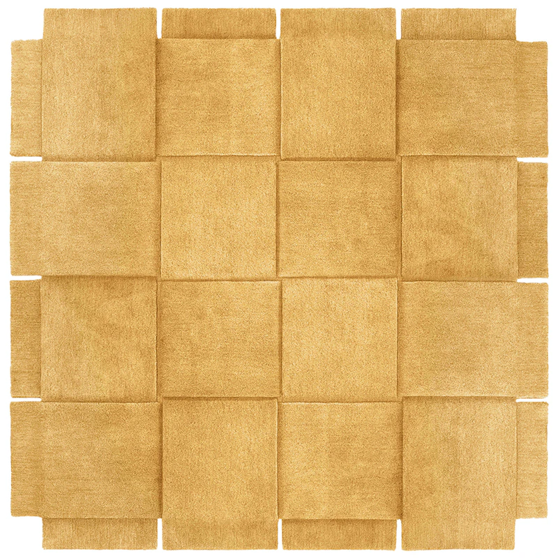 Basket Matto Yellow Ochre, 245x245 cm