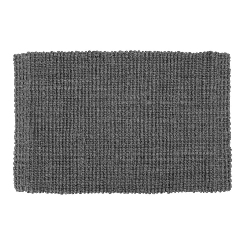 Jute Ovimatto 60x90 cm, Lead Grey