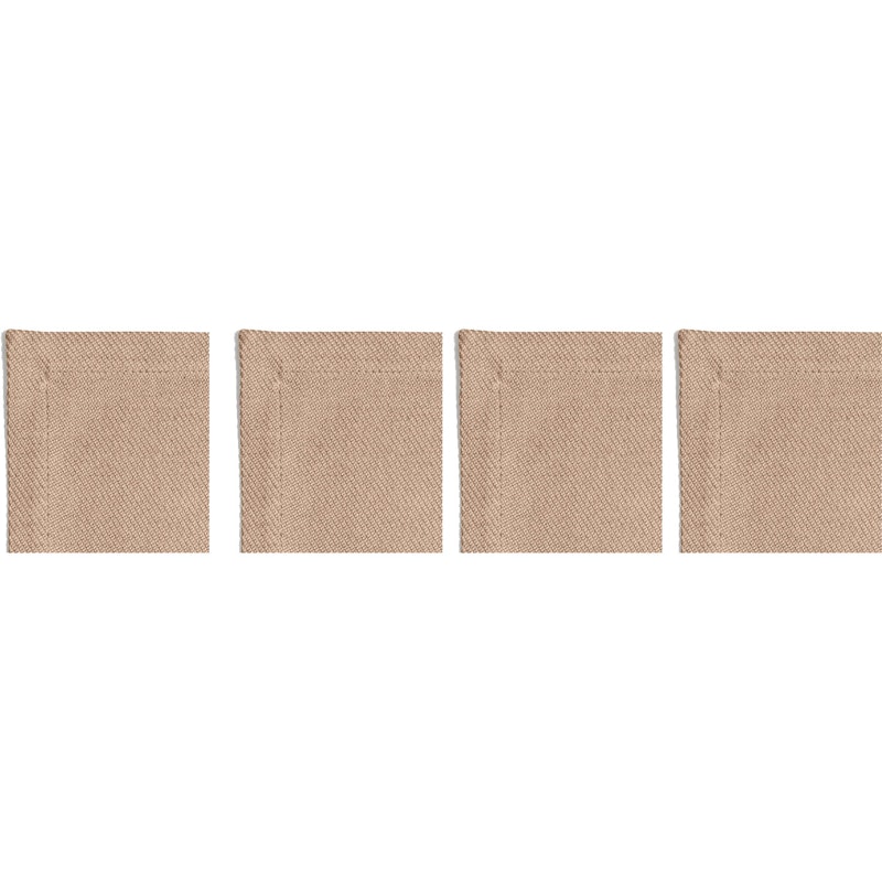 Plain Lasinaluset 10x10 cm 4-pakkaus, Beige