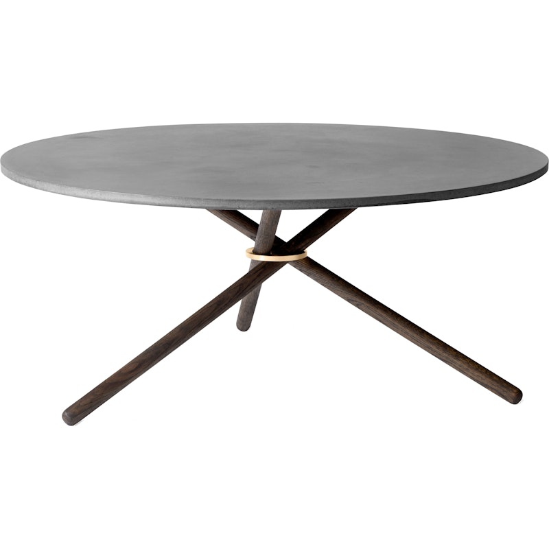 Edda Sohvapöytä 105 cm, Tumma Betoni / Tumma Tammi