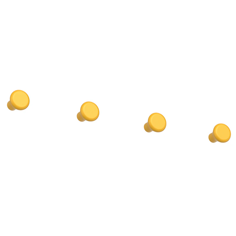 Classic Koukku 4 kpl:n pakkaus, Sun Yellow