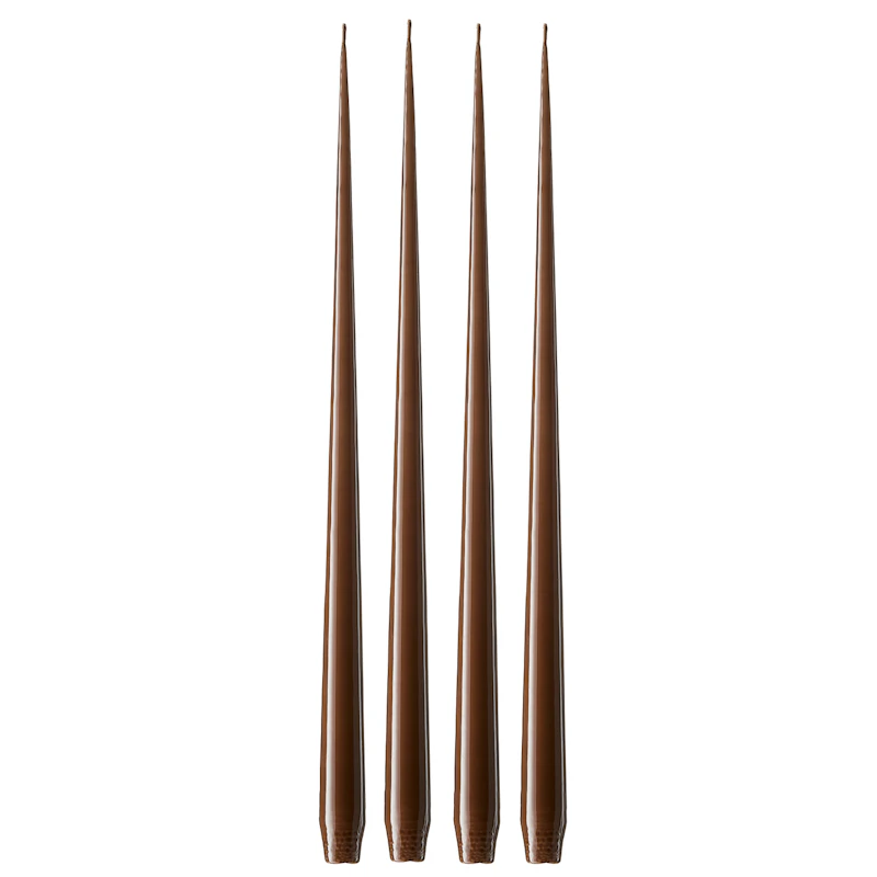 Antiikkikynttilä Lakattu 42 cm 4 kpl:n pakkaus, Hazelnut