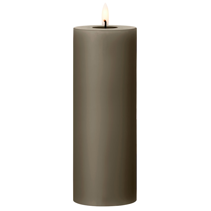 Led Pillar Candle 20 cm, Caviar