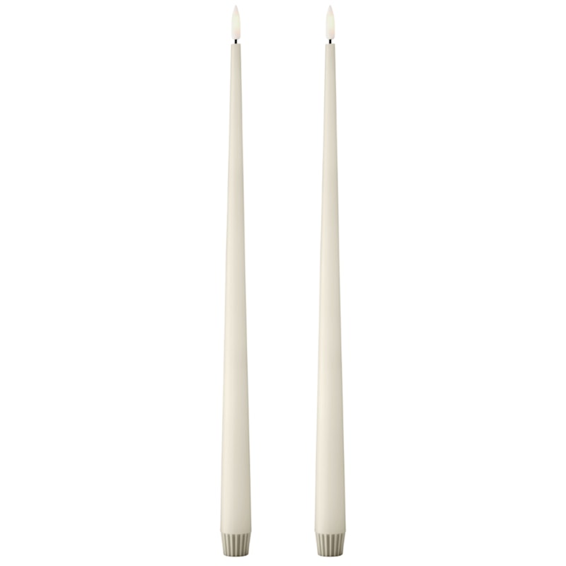 Led-Kynttilät 2 kpl:n pakkaus 40 cm, Ivory