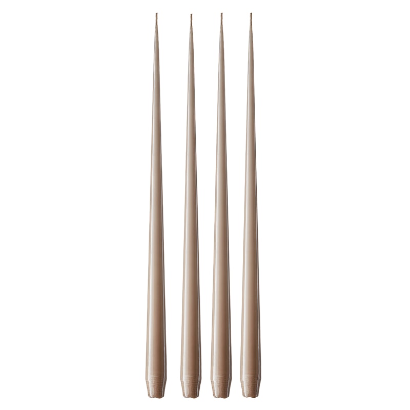 Antiikkikynttilä Lakattu 42 cm 4 kpl:n pakkaus, Nougat Note