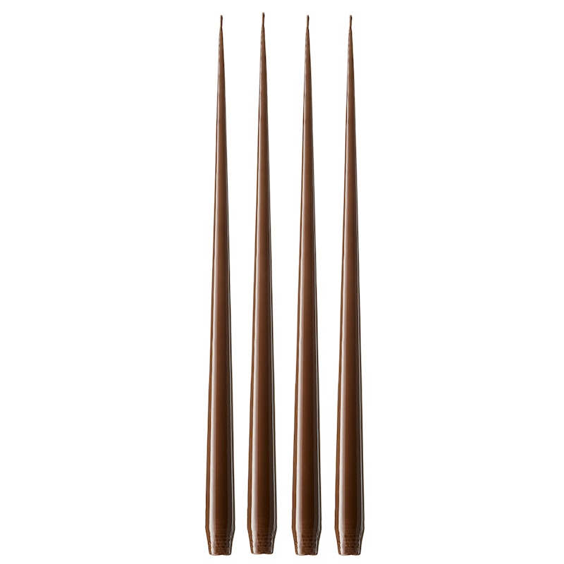 Antiikkikynttilä Lakattu 42 cm 4 kpl:n pakkaus, Hazelnut