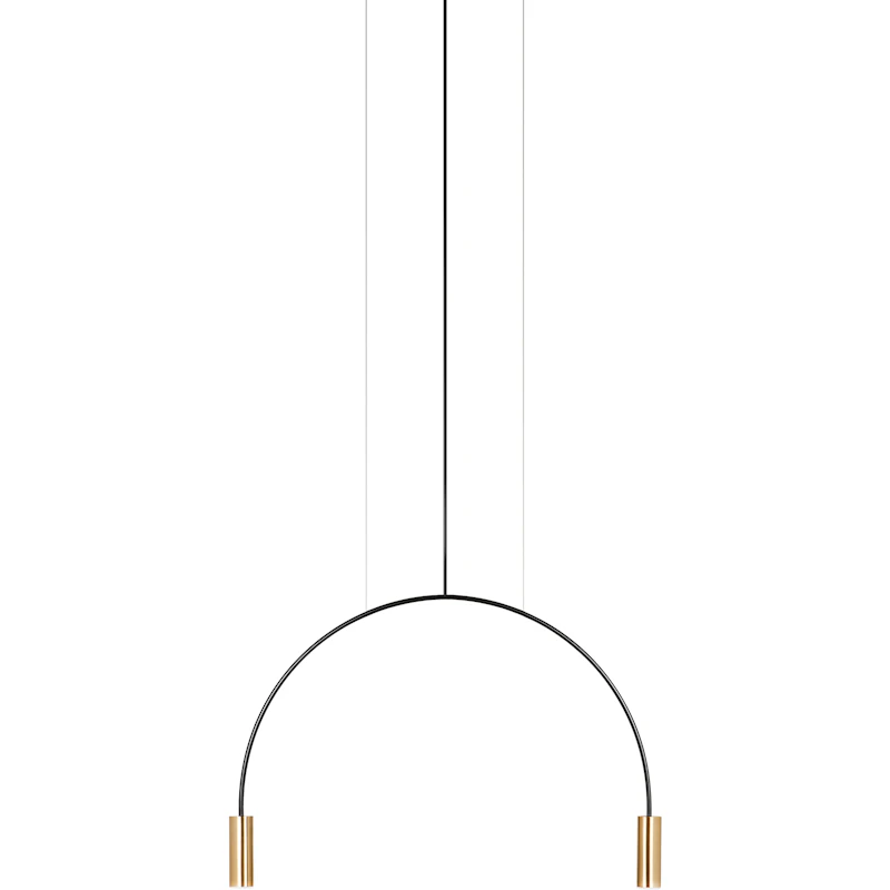 Volta T-3535-W Riippuvalaisin, Musta / Satin Gold / Musta
