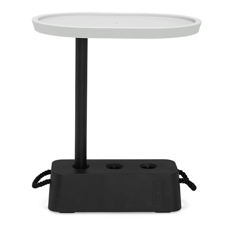 Brick Side Table, Light Grey