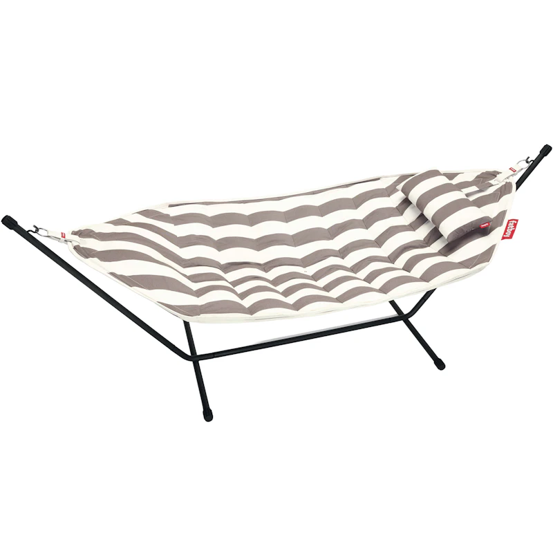 Headdemock Superb Hammock Incl. stand, cushion and cover, Stripe Cacao