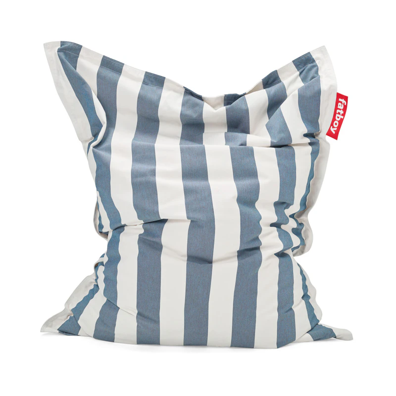 The Original Outdoor Bean Bag, Stripe Ocean Blue