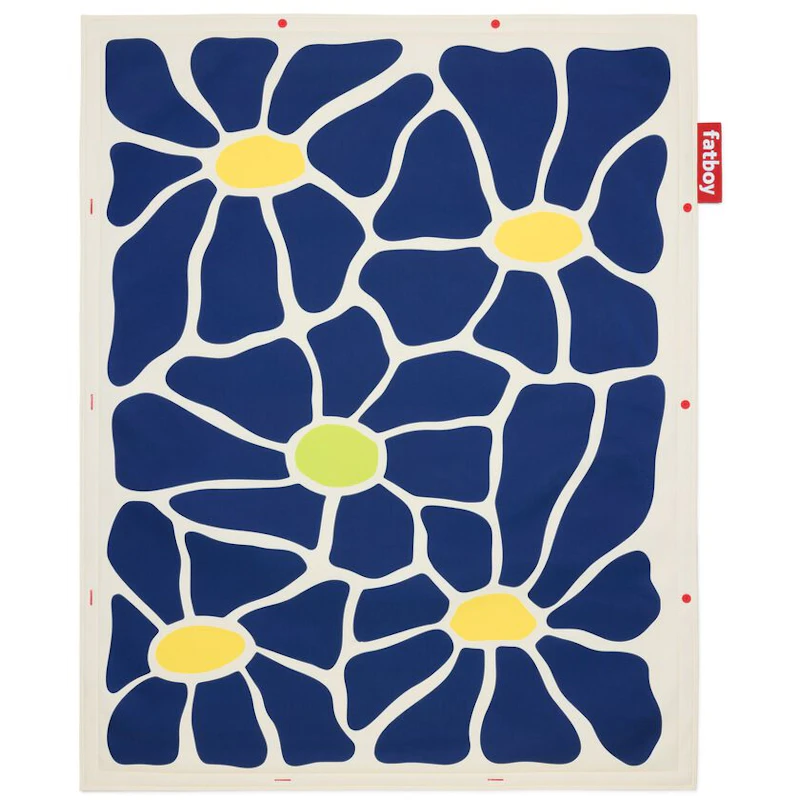 Flying Carpet Botanic Matto, Navy / Creme