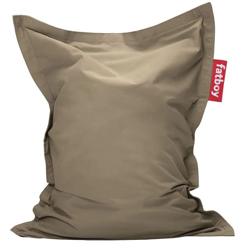 Junior Canvas Recycled Säkkituoli, Grey Taupe