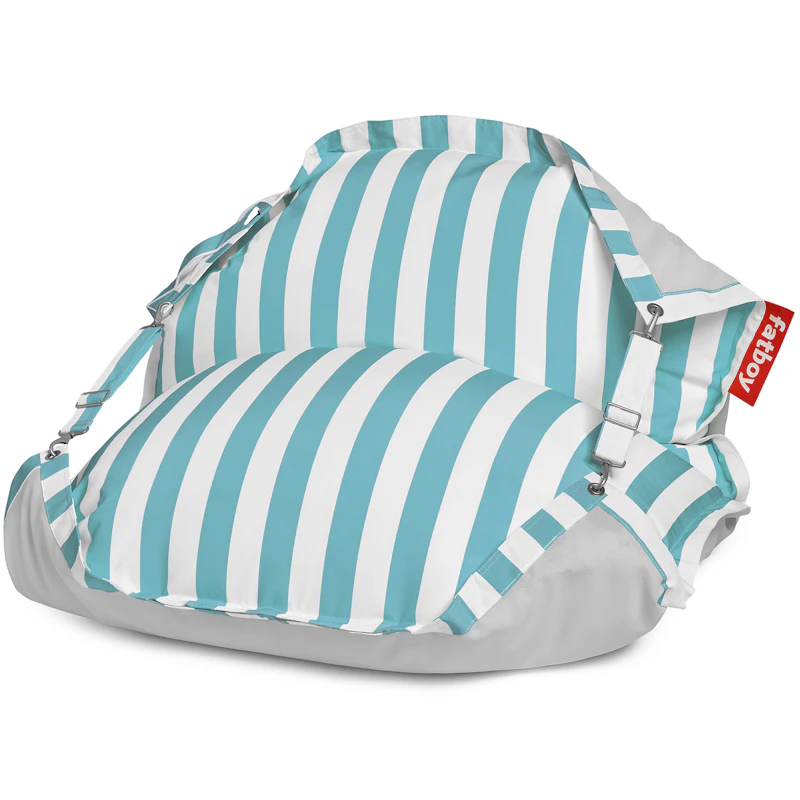 Original Floatzac Floating Bean Bag, Stripe Azure